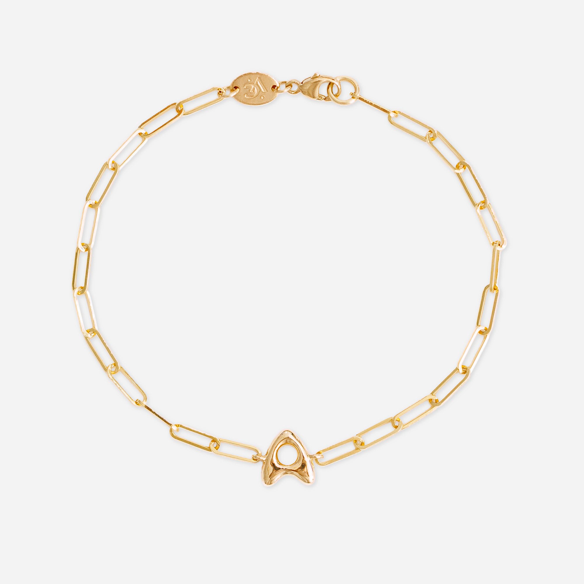 Bubble Letter Charm Bracelet