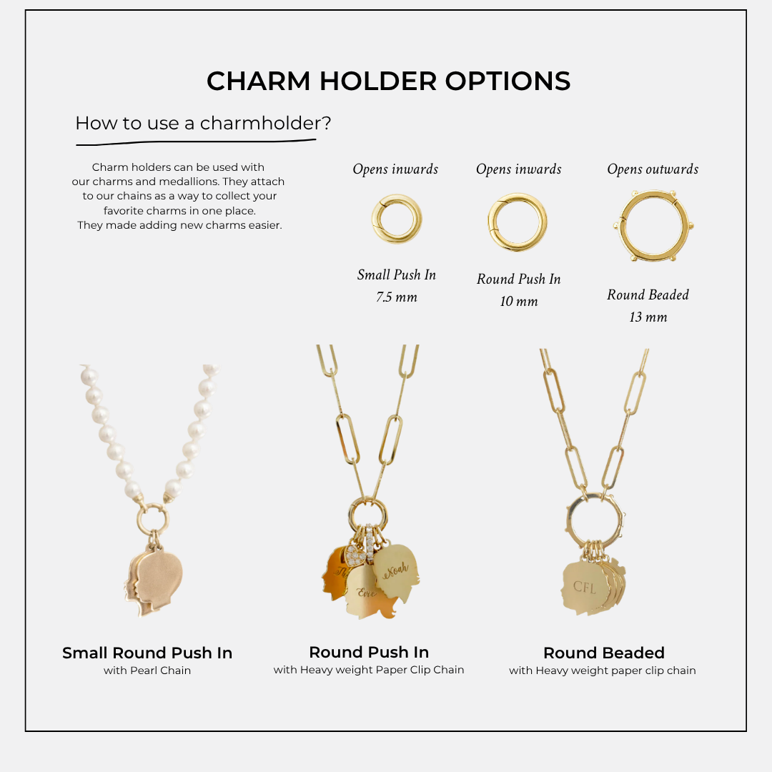 Round Beaded Charm Holder