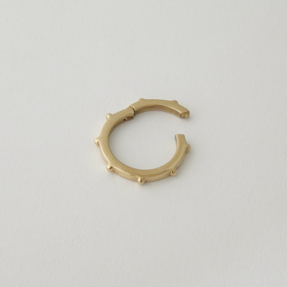 14K Round Beaded Charm Holder
