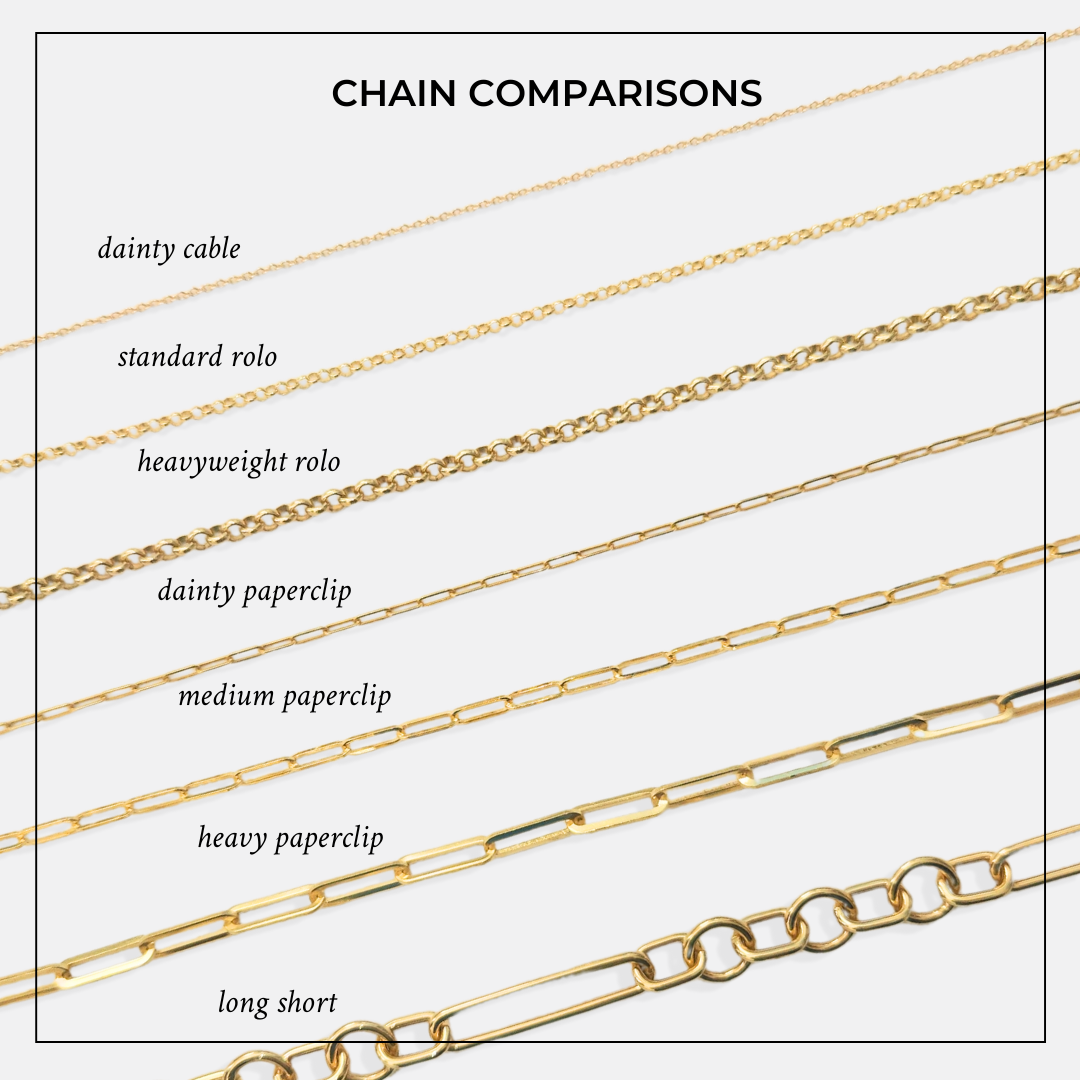 Standard Rolo Chain Necklace with Charm Holder - Vana Chupp Studio