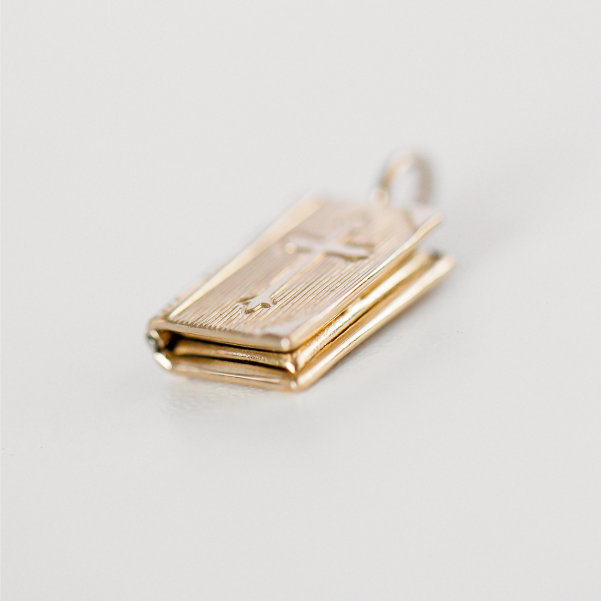 Vintage 14K Gold Bible Locket Charm | Vana Chupp Studio