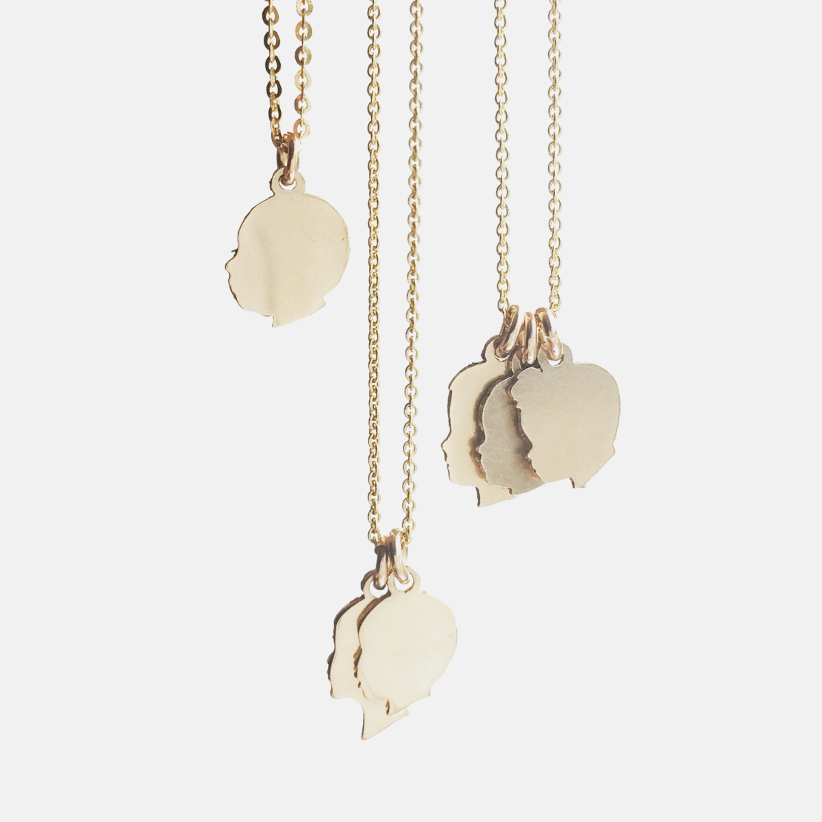 Classic Silhouette Charm Necklace - Tiny - Vana Chupp Studio