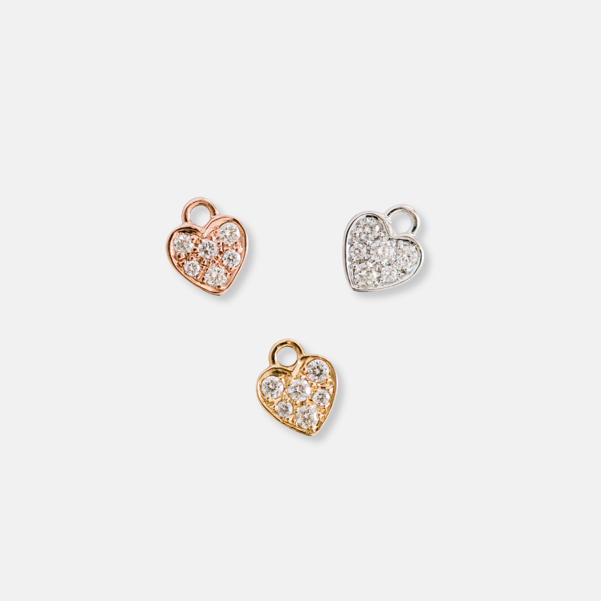 Pave heart charm by Vana Chupp Studio