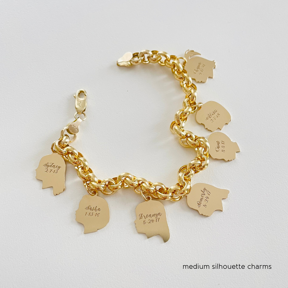 charm bracelet gold