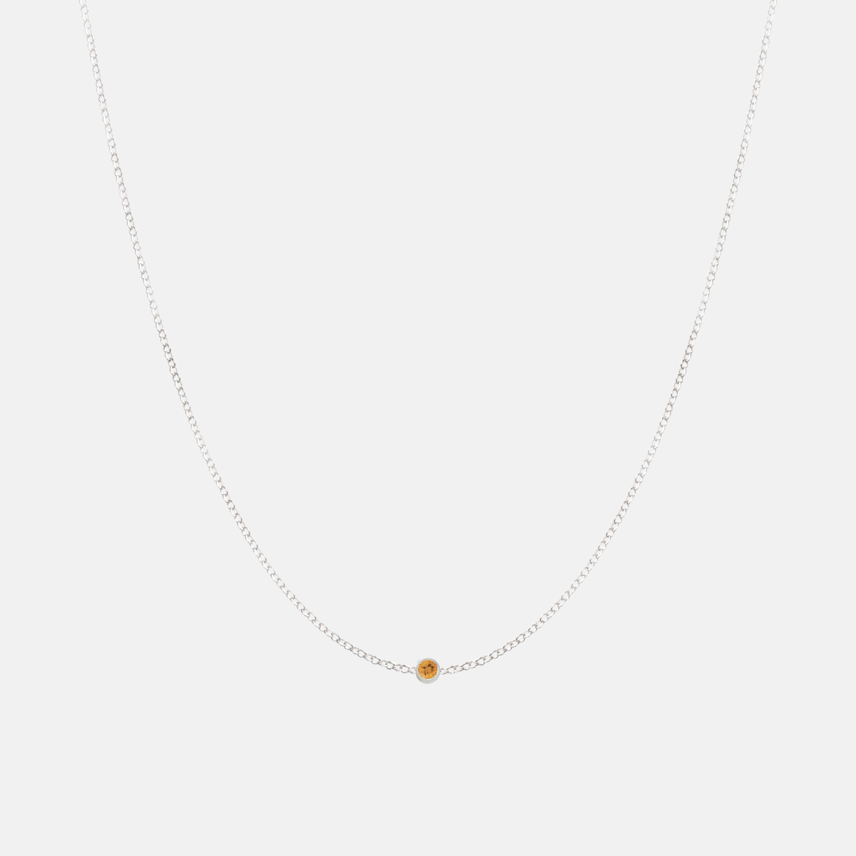 14K Gold Dainty Birthstone Necklace