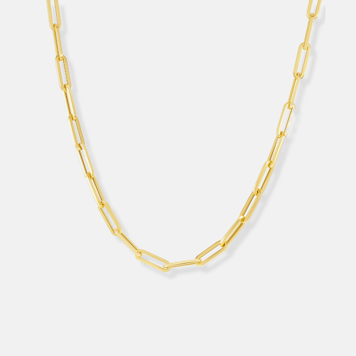 paperclip chain necklace - heavy weight