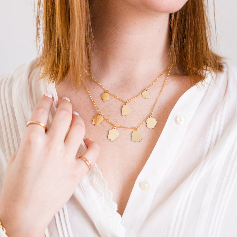 All My Loves Silhouette Necklace - Vana Chupp Studio