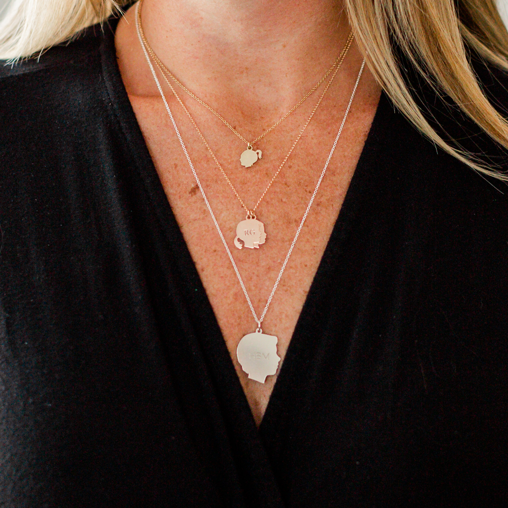 Stock Silhouette Charm Necklace - Medium - Vana Chupp Studio