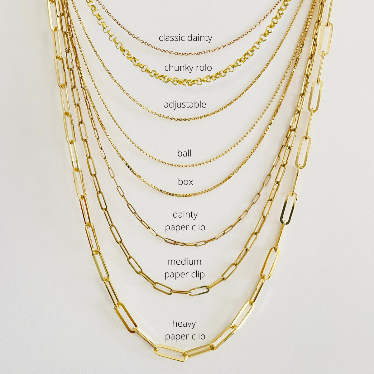 The Paperclip Chain Necklace - Medium Weight