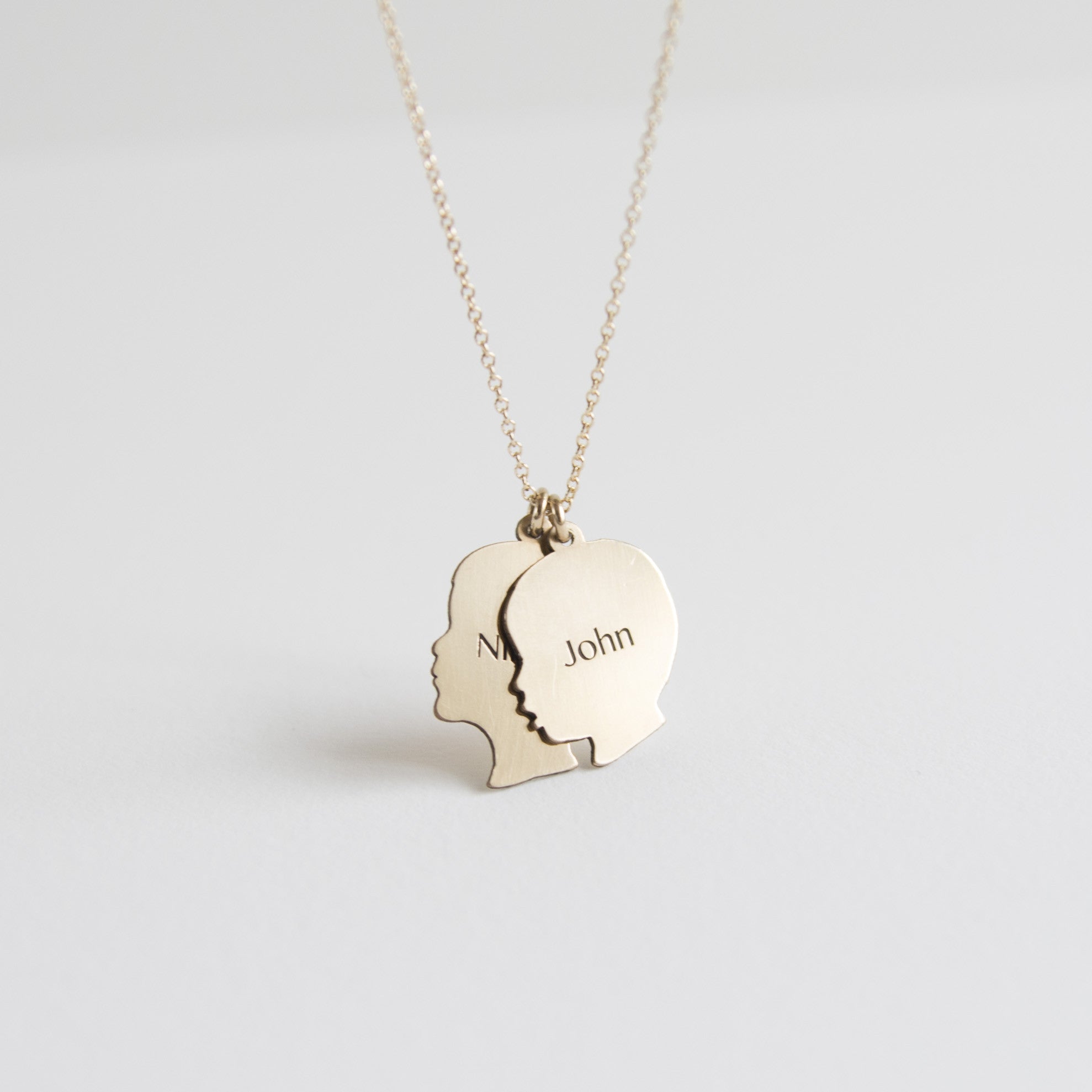 Silhouette necklace best sale for mom