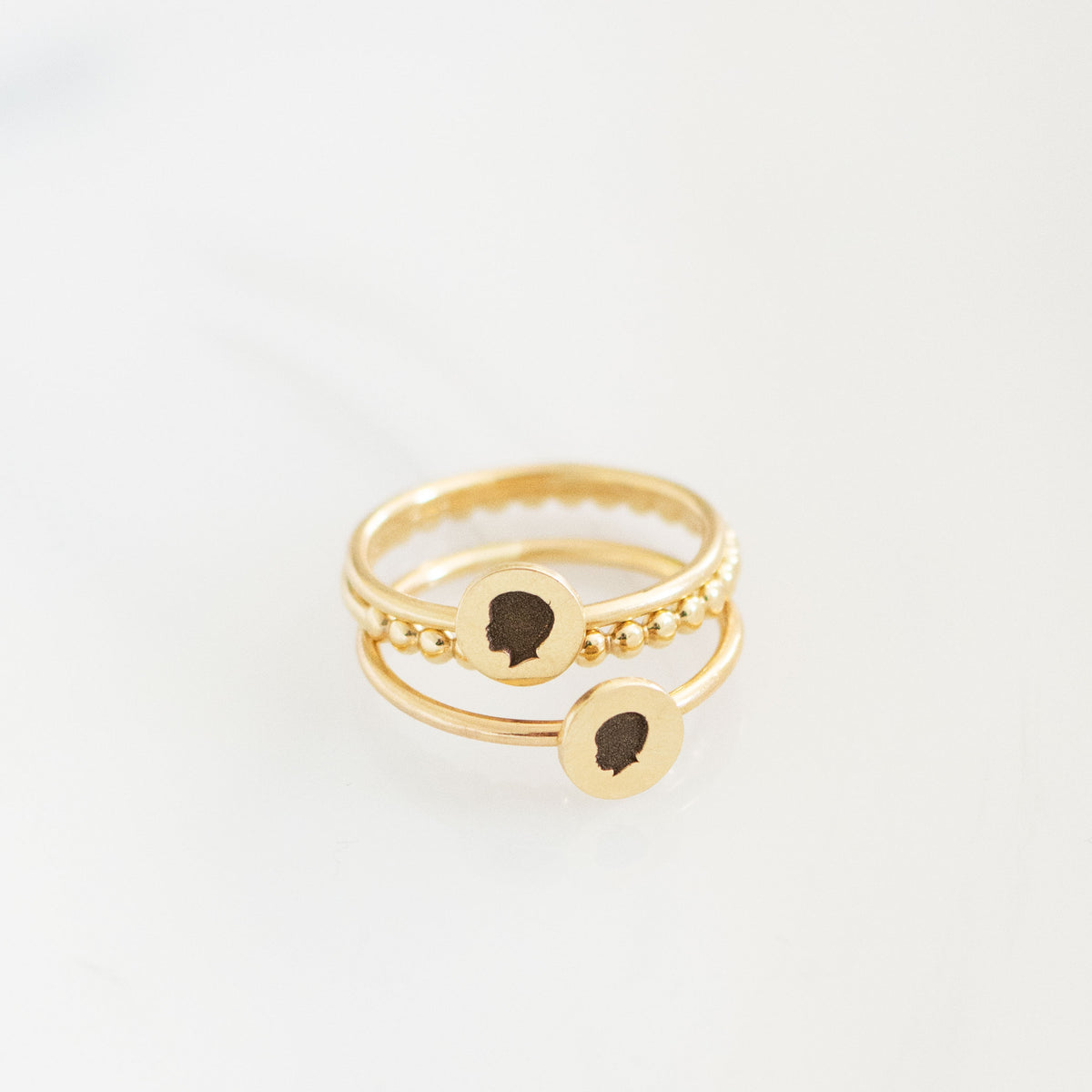 14K Beaded Ring - Vana Chupp Studio