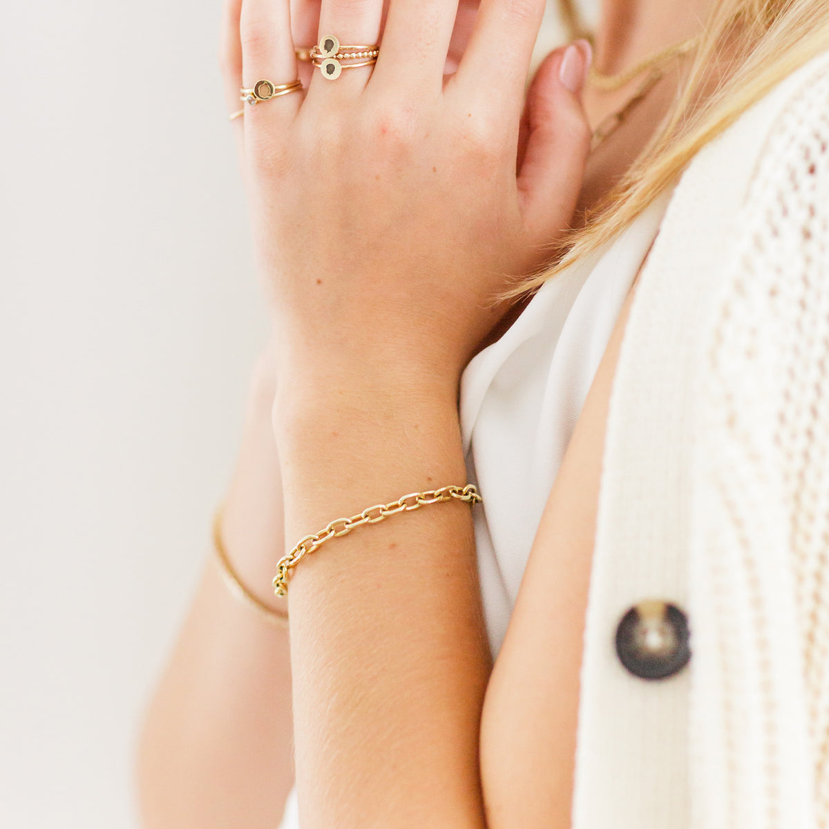 Elongated Chain Bracelet - Vana Chupp Studio