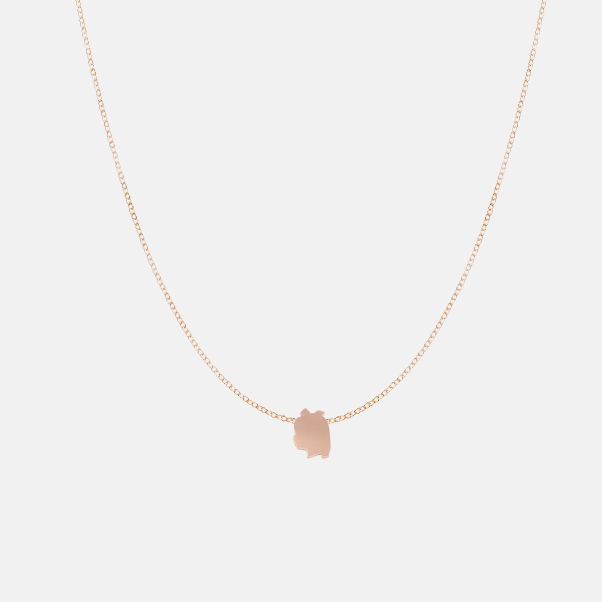 Fixed Silhouette Charm Necklace