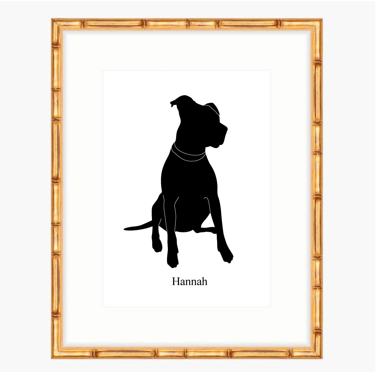Custom Pet Silhouette - Full Body - Vana Chupp Studio