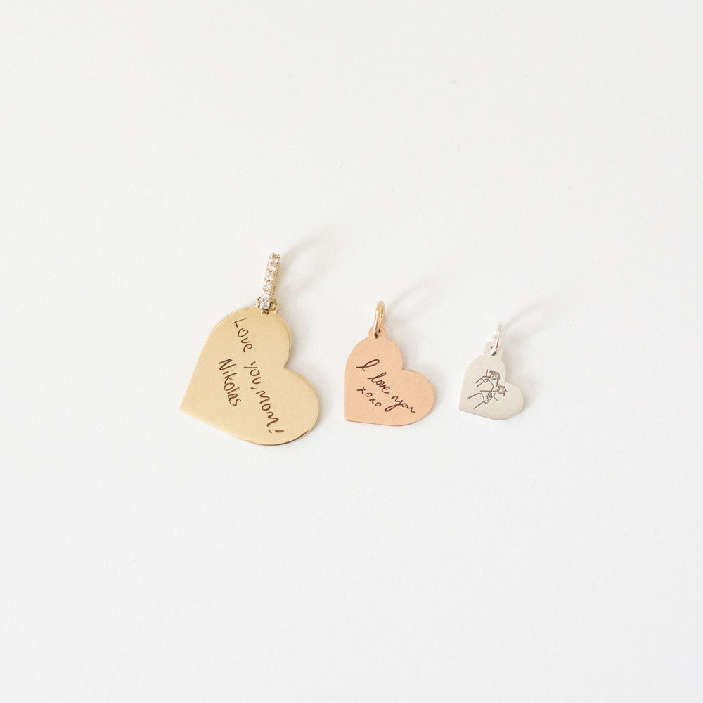 Personalized Heart Medallion - Small - Vana Chupp Studio