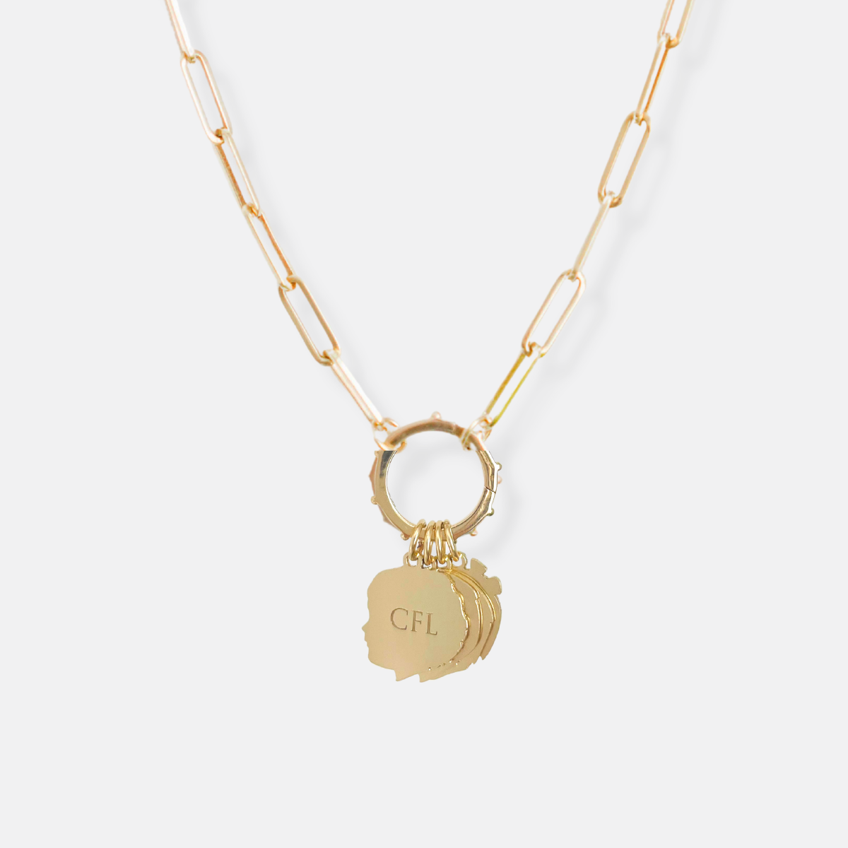 Personalized Silhouette Necklaces & 14k Gold Silhouette Jewelry