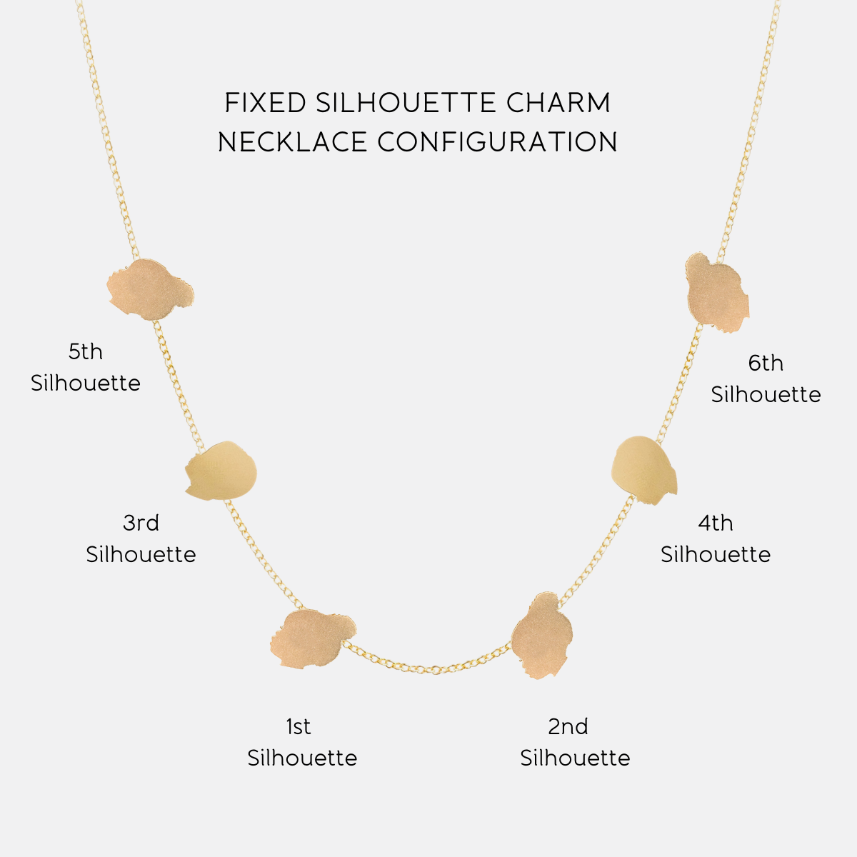Fixed Silhouette Charm Necklace - Vana Chupp Studio