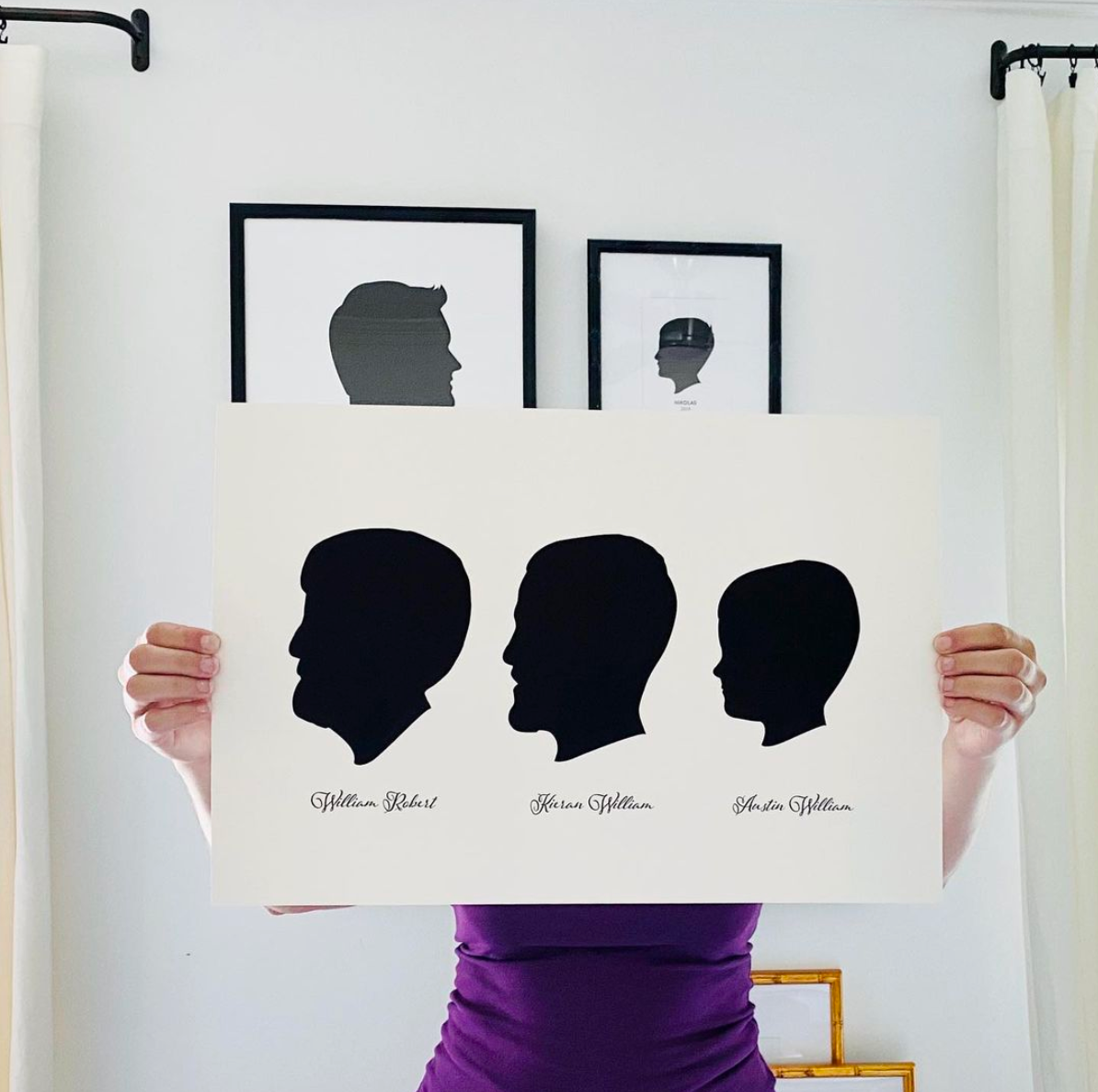 Classic Silhouette Portrait - Multiple | Vana Chupp Studio