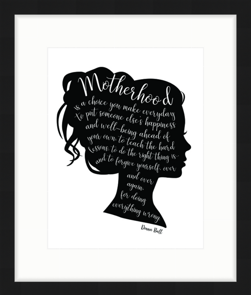 Motherhood Quote Art Print - Vana Chupp Studio