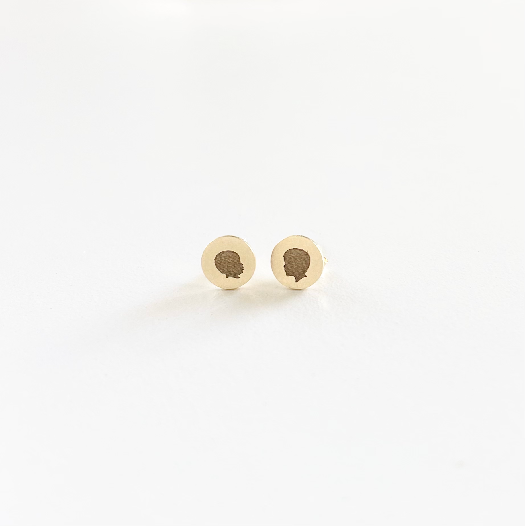 Silhouette Dot Stud Earrings