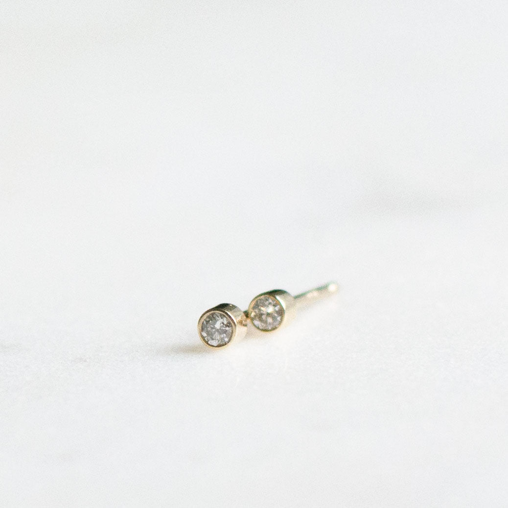 Tiny Diamond Stud Earrings - Vana Chupp Studio