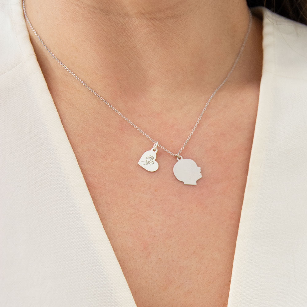 Personalized Heart Medallion - Small - Vana Chupp Studio