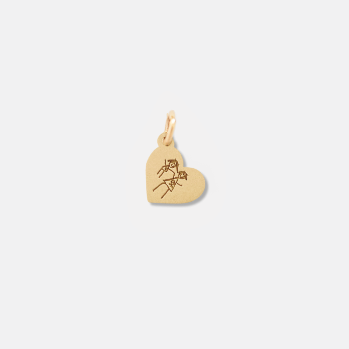 Personalized Heart Medallion - Small - Vana Chupp Studio