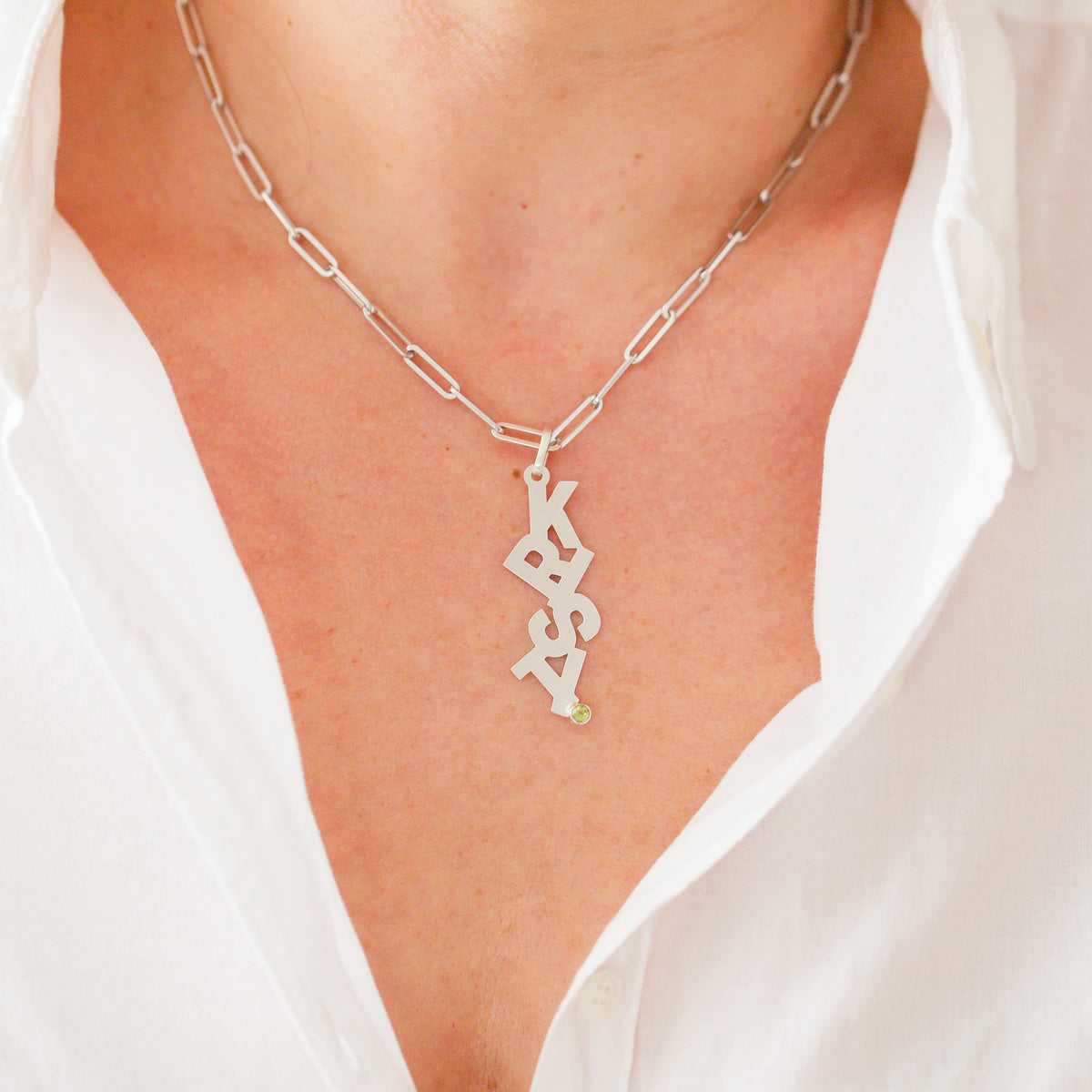 Falling Letters Name Pendant - Vana Chupp Studio
