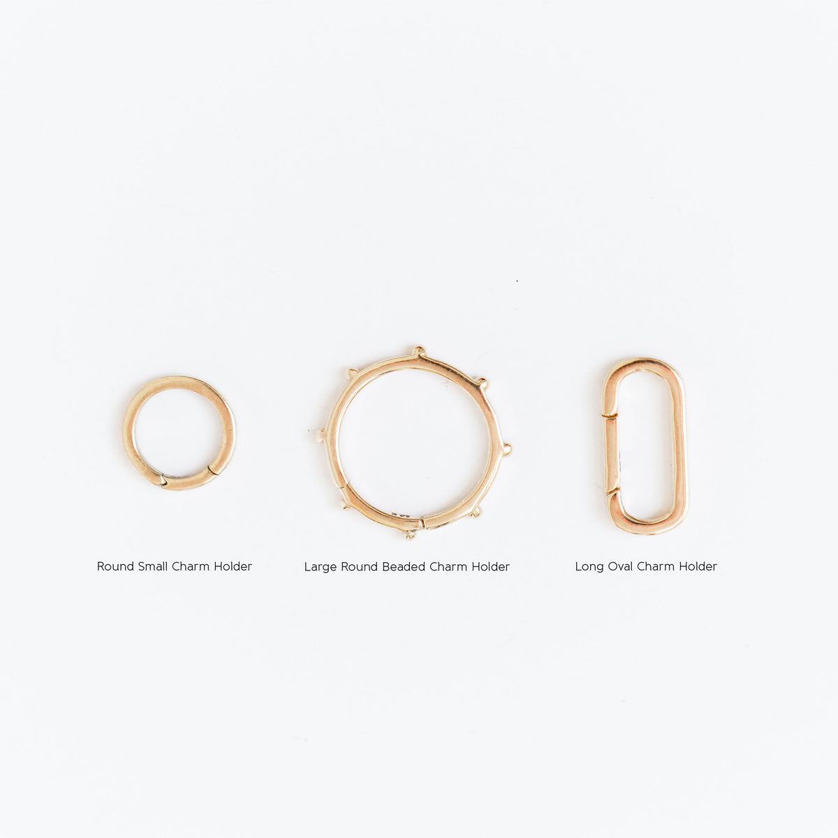 Heavy Weight Paperclip Chain Necklace with Charm Holder - Vana Chupp Studio