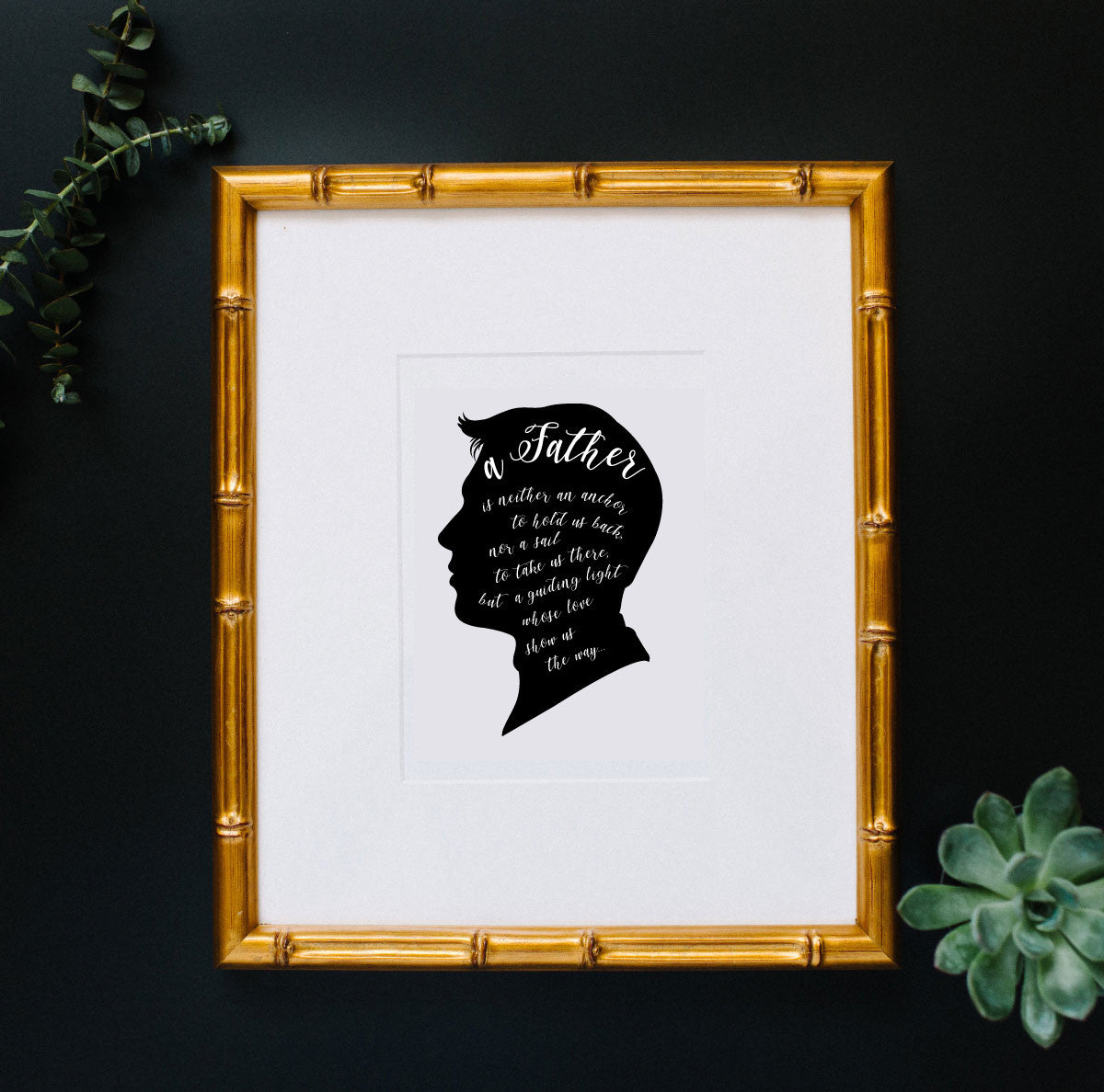 Fatherhood Quote Art Print - Vana Chupp Studio