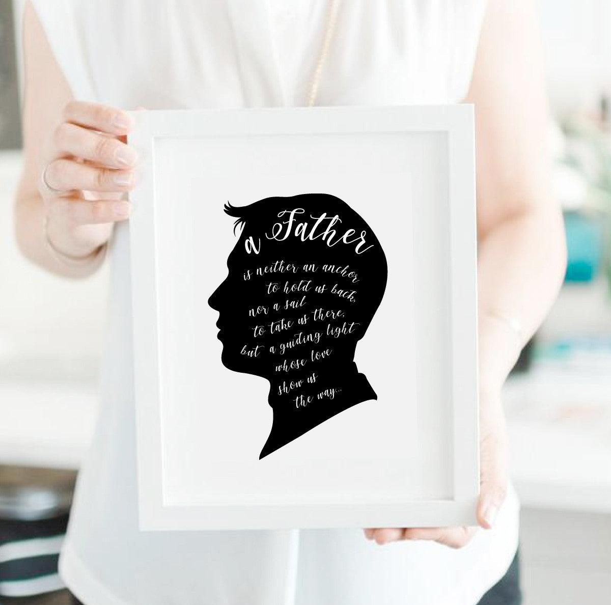 Fatherhood Quote Art Print - Vana Chupp Studio